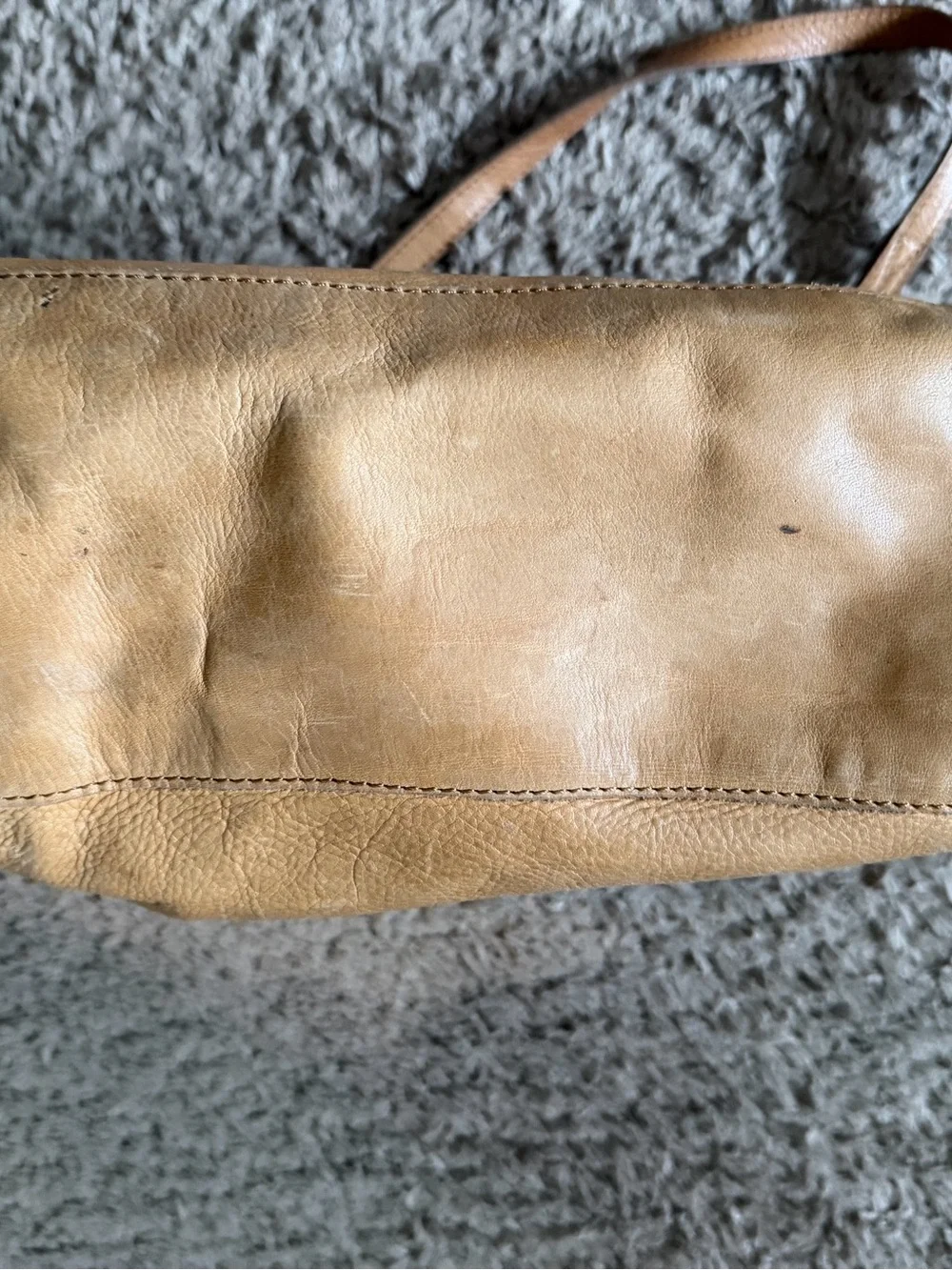 American Leather Co. Lenox Triple Entry Leather Satchel